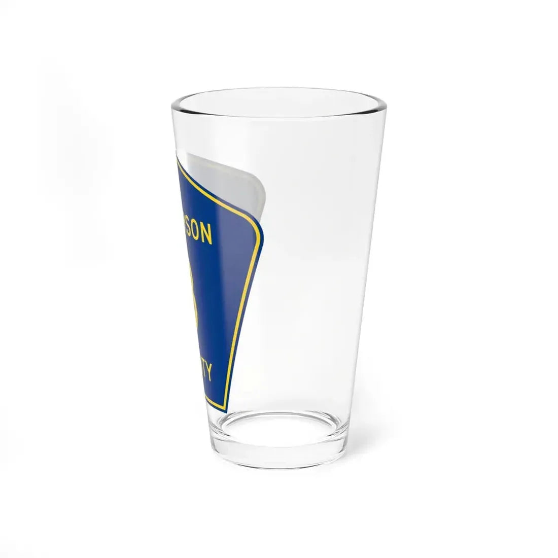 Jefferson County 3 (Florida) (Road Sign) Pint Glss 16oz - Go Mug Yourself