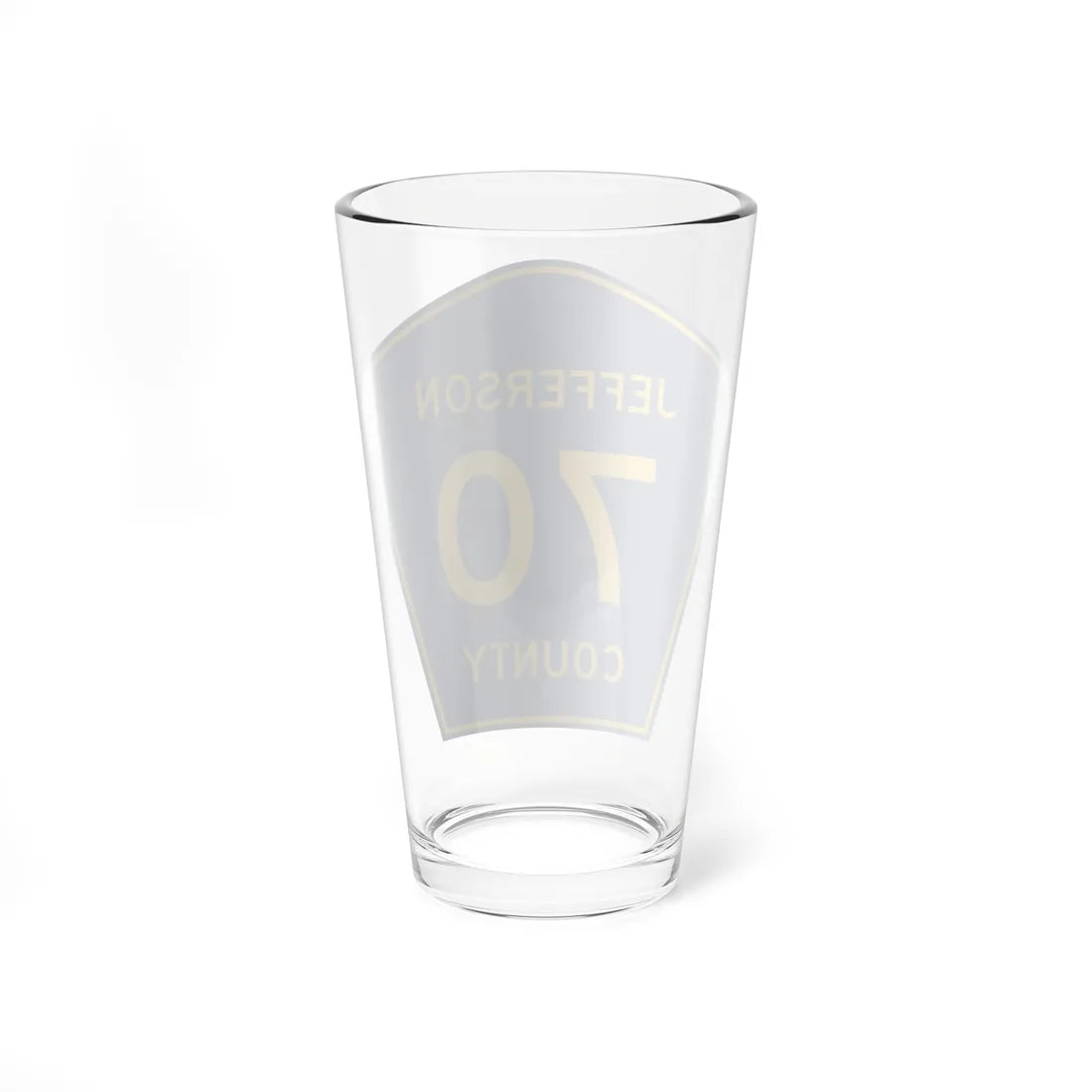 Jefferson County 70 (Colorado) (Road Sign) Pint Glss 16oz - Go Mug Yourself