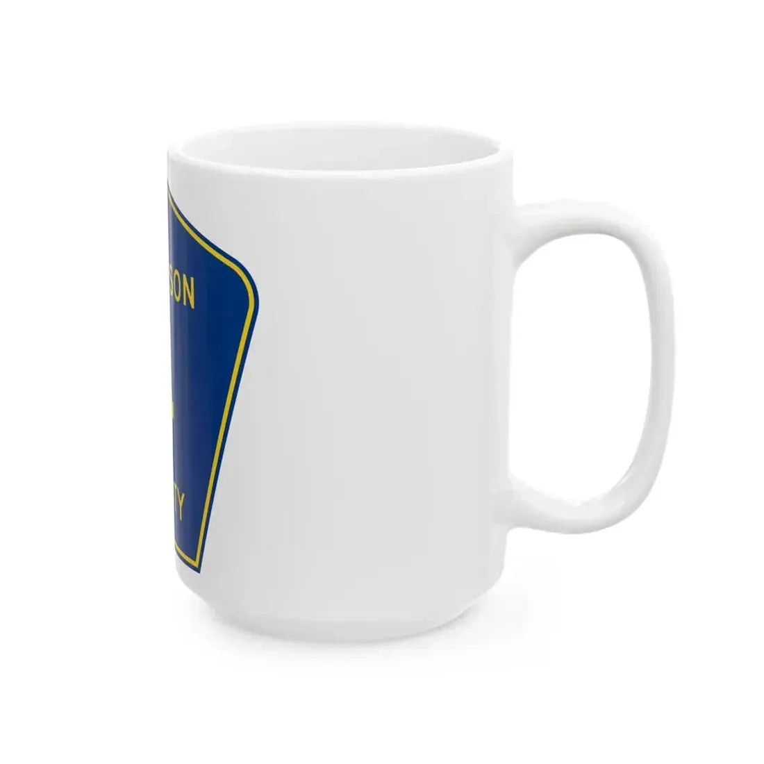 Jefferson County Route 4 AR (Arkansas) (Road Sign) White Coffee Mug - Go Mug Yourself