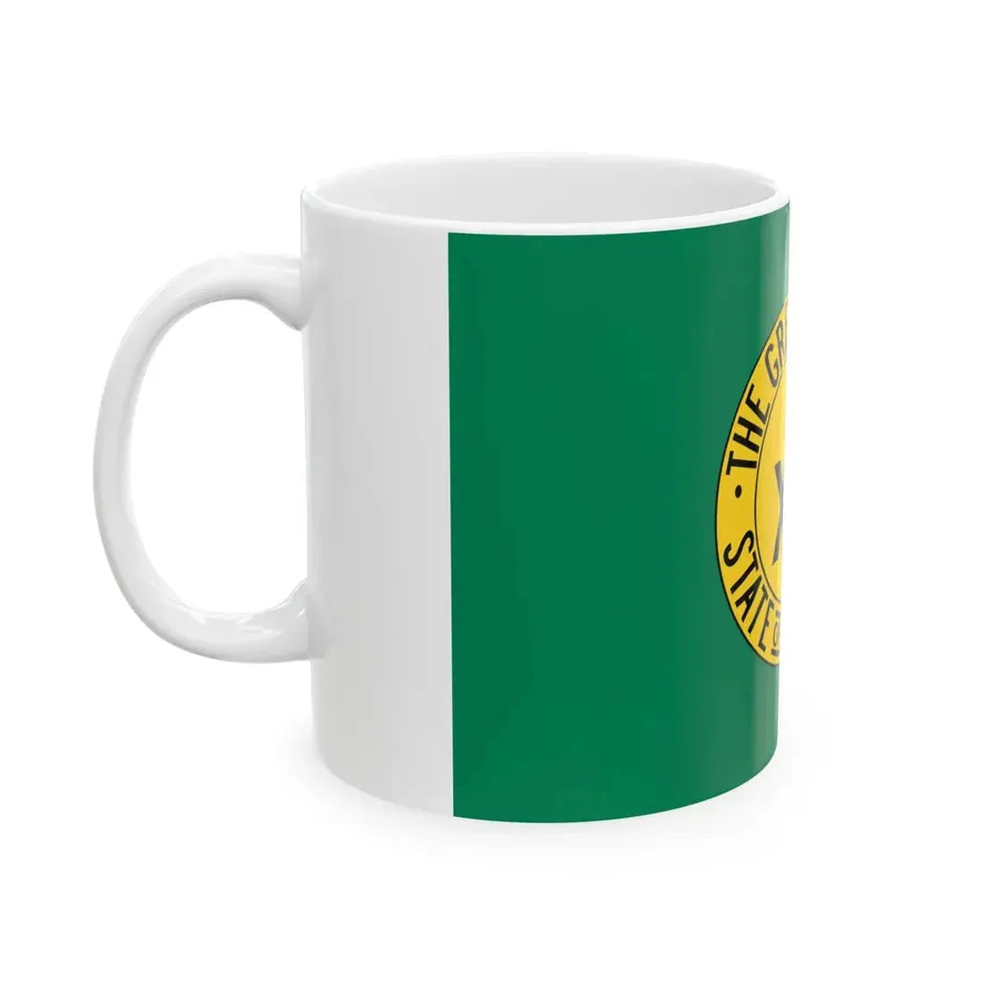 Jefferson state flag (United States) White Coffee Mug - Go Mug Yourself