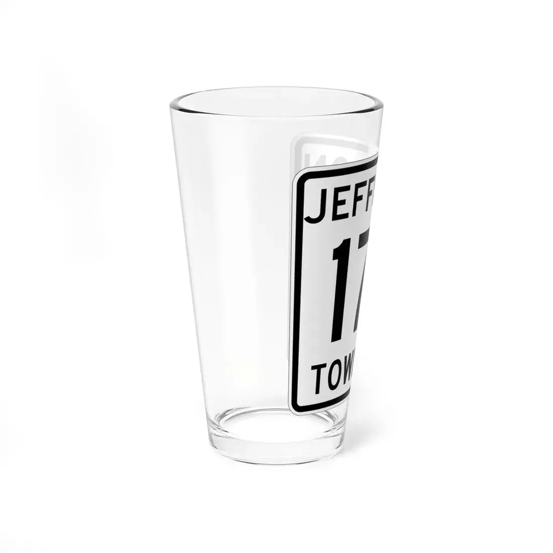 Jefferson Township Route 179 Logan County Ohio (Ohio) (Road Sign) Pint Glss 16oz - Go Mug Yourself
