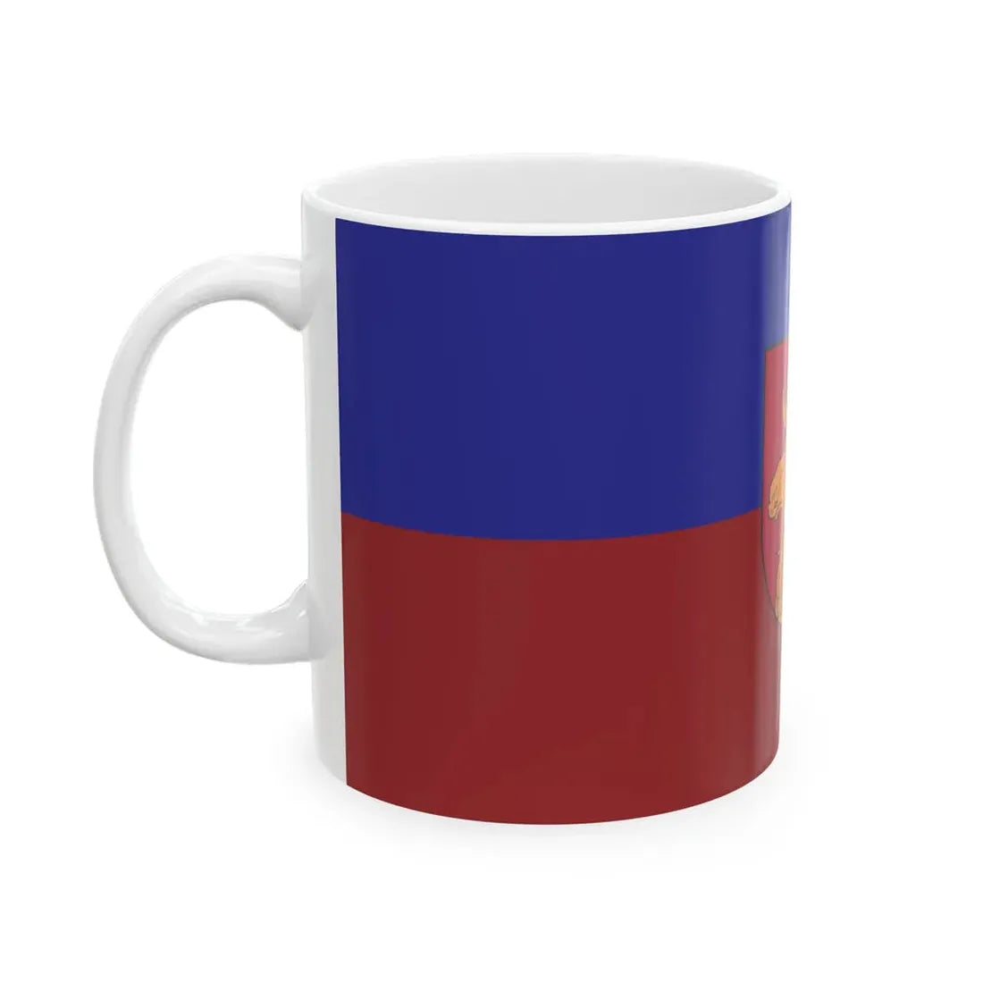 Jelgava flag (Latvia) White Coffee Mug - Go Mug Yourself