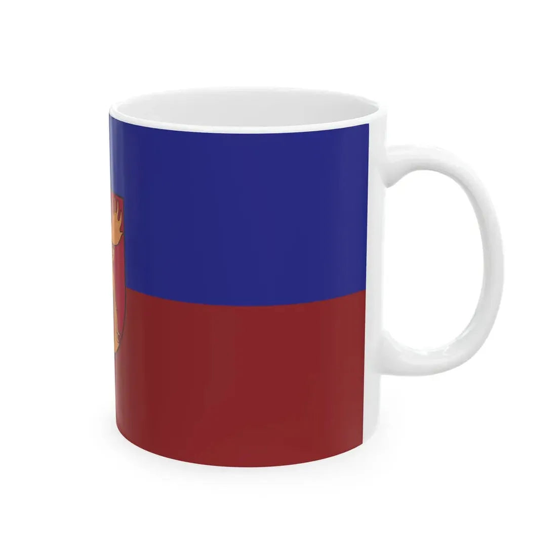 Jelgava flag (Latvia) White Coffee Mug - Go Mug Yourself