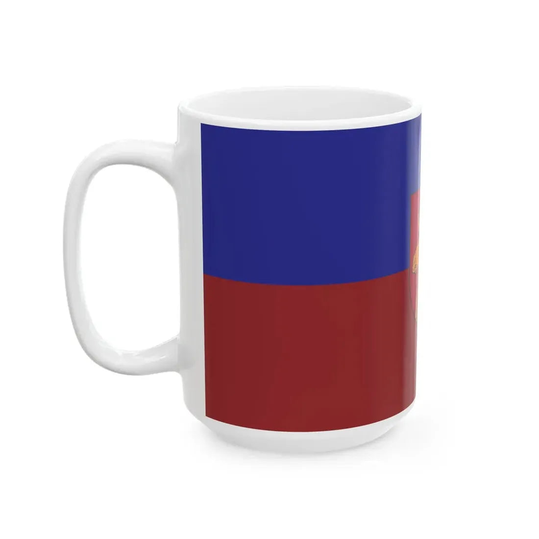 Jelgava flag (Latvia) White Coffee Mug - Go Mug Yourself