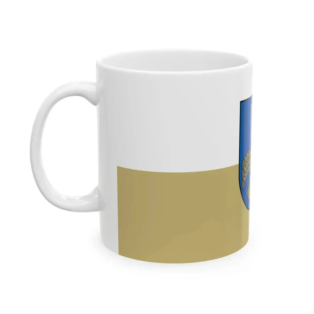 Jelgavas novada karogs (Latvia) White Coffee Mug - Go Mug Yourself