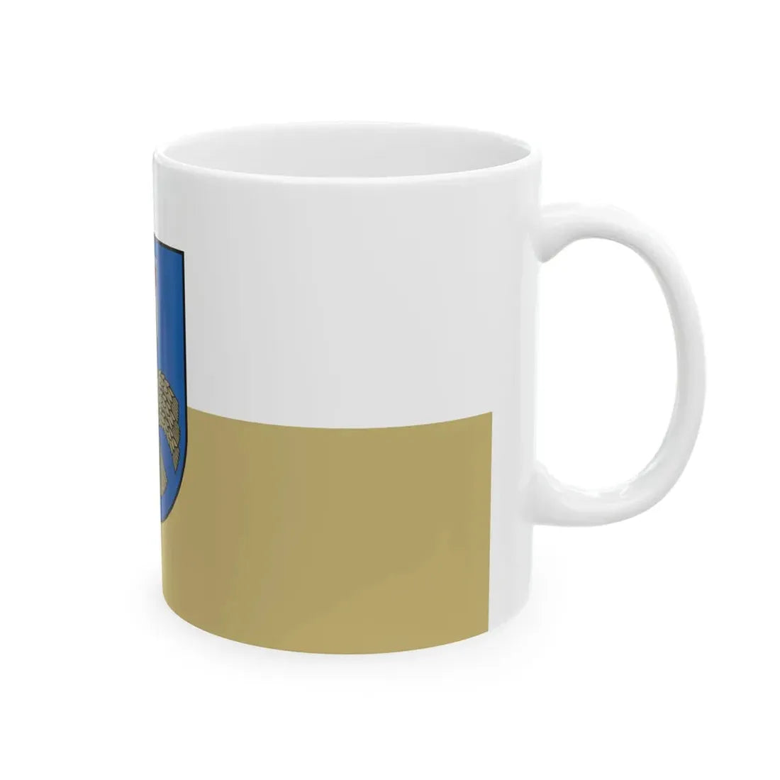 Jelgavas novada karogs (Latvia) White Coffee Mug - Go Mug Yourself