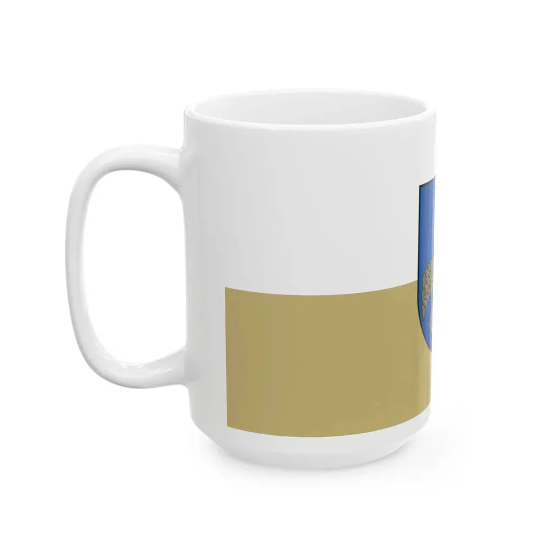 Jelgavas novada karogs (Latvia) White Coffee Mug - Go Mug Yourself