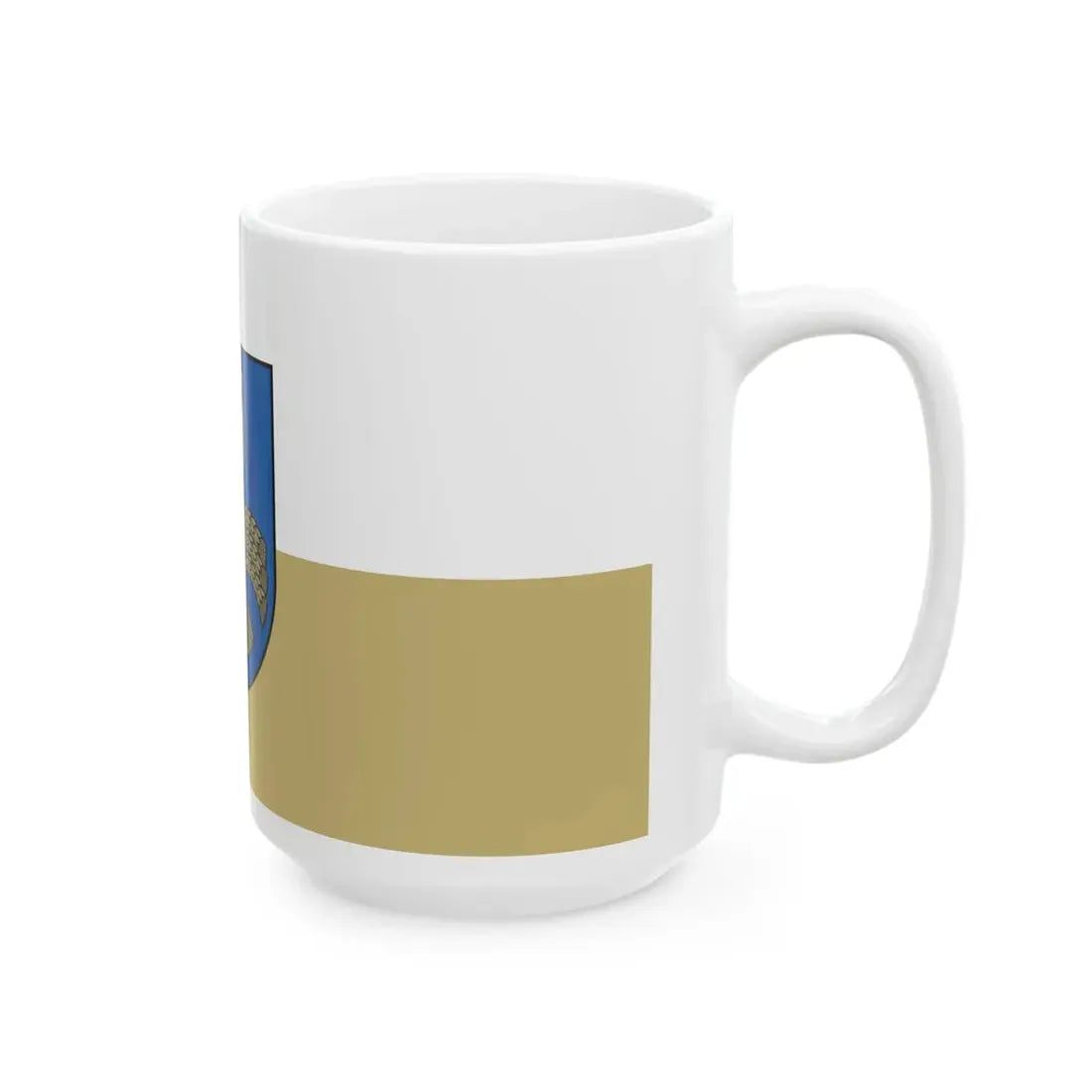 Jelgavas novada karogs (Latvia) White Coffee Mug - Go Mug Yourself