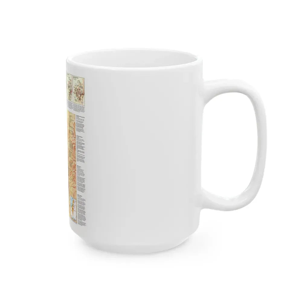 Jerusalem (1996) (Map) White Coffee Mug - Go Mug Yourself