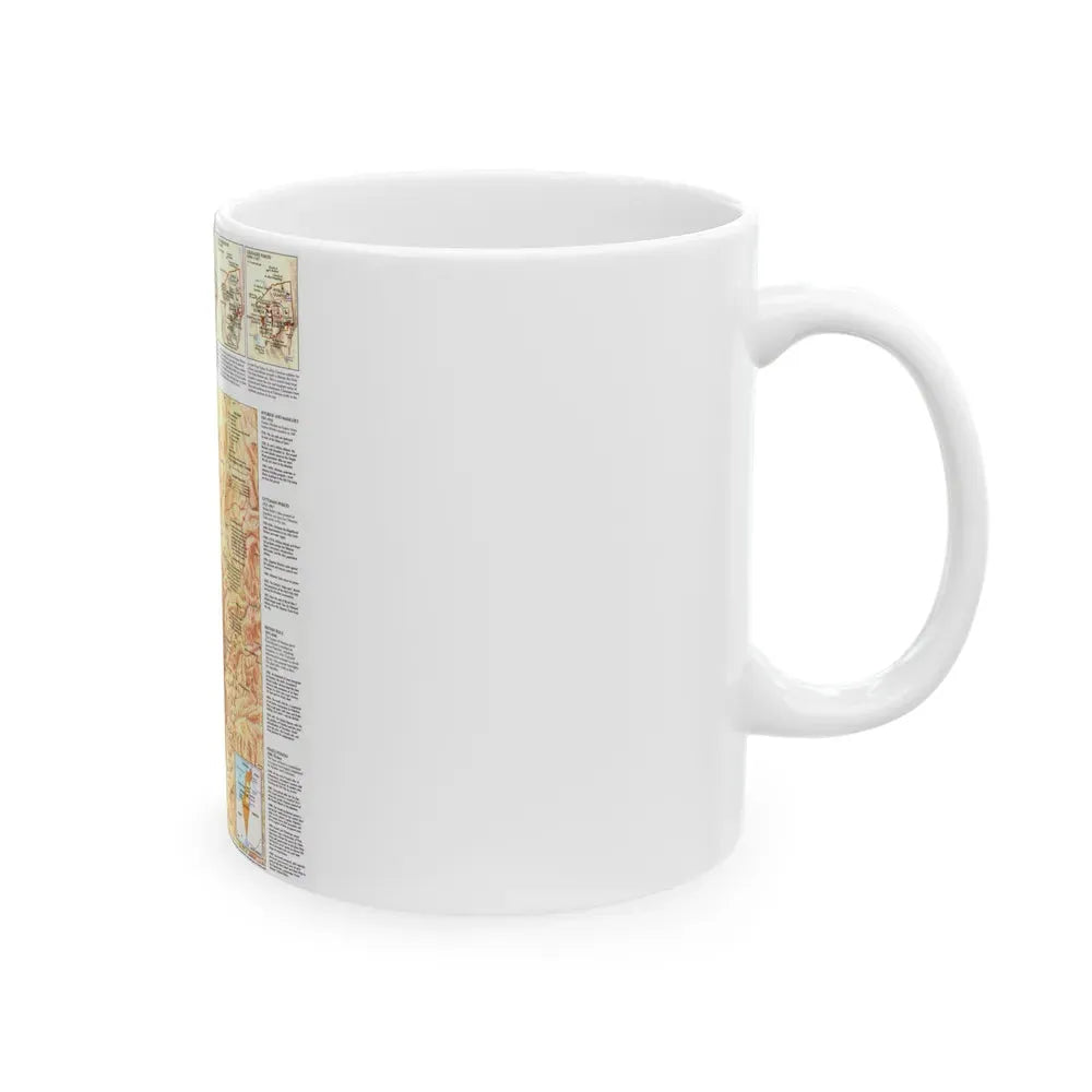 Jerusalem (1996) (Map) White Coffee Mug - Go Mug Yourself