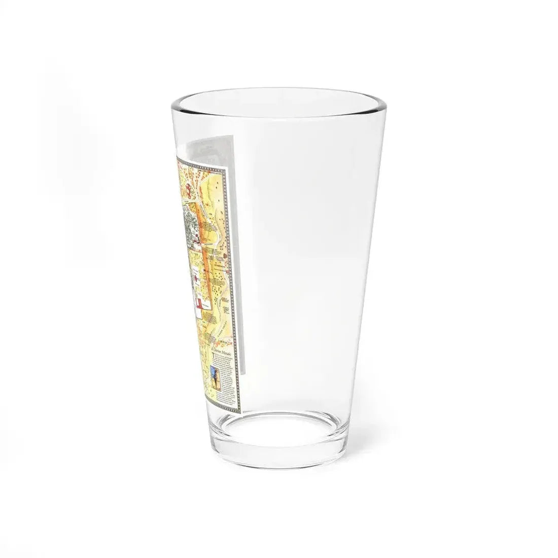 Jerusalem- The Old City (1996) (Map) Pint Glass 16oz - Go Mug Yourself