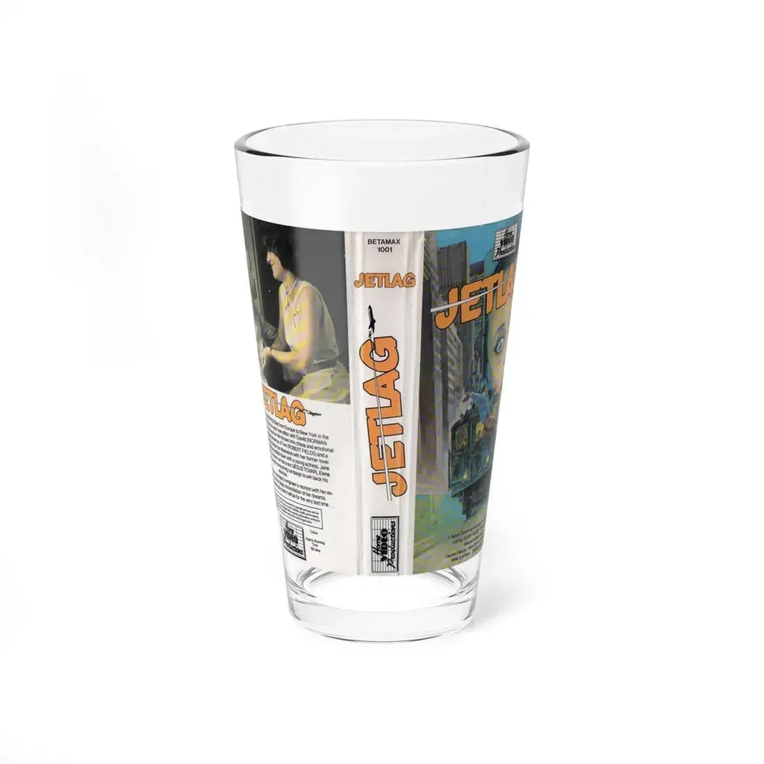 JETLAG (VHS COVER) Pint Glass 16oz 16oz - Go Mug Yourself