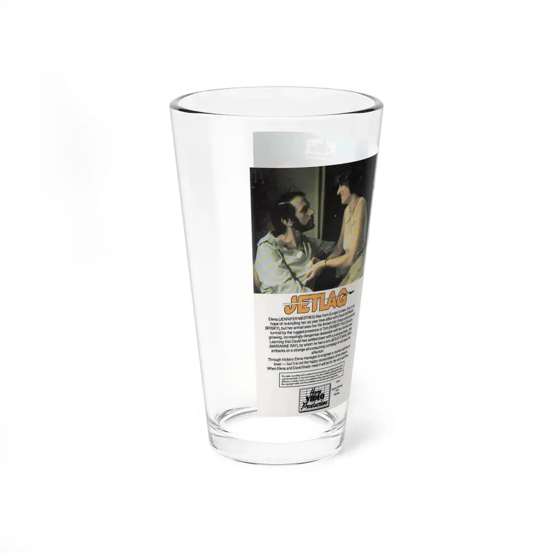JETLAG (VHS COVER) Pint Glass 16oz - Go Mug Yourself