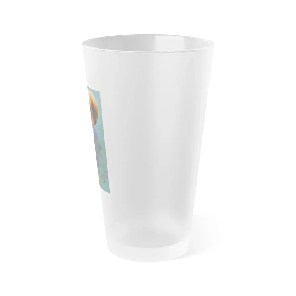 Jill St. John #256 - Japanese Pin-Up (Vintage Female Icon) Frosted Pint Glass 16oz - Go Mug Yourself