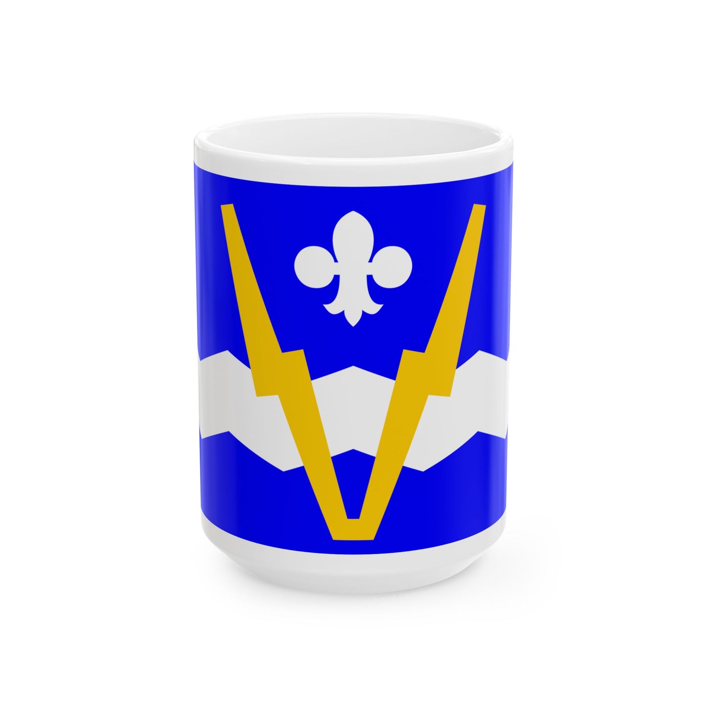 JJ Flag of Shawinigan (Canada) White Coffee Mug-15oz-Go Mug Yourself