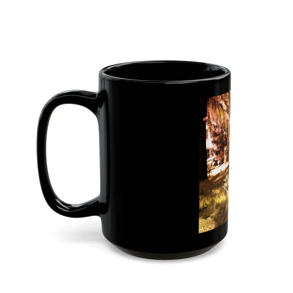 Joan Collins #01 (Vintage Female Icon) Black Coffee Mug - Go Mug Yourself