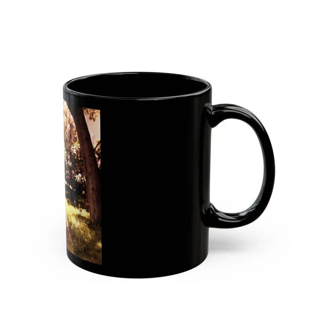 Joan Collins #01 (Vintage Female Icon) Black Coffee Mug - Go Mug Yourself
