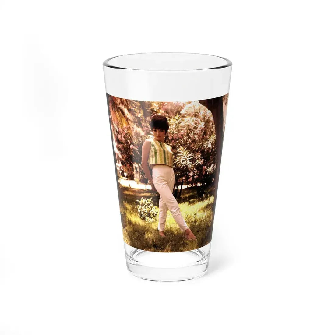 Joan Collins #01 (Vintage Female Icon) Pint Glass 16oz 16oz - Go Mug Yourself