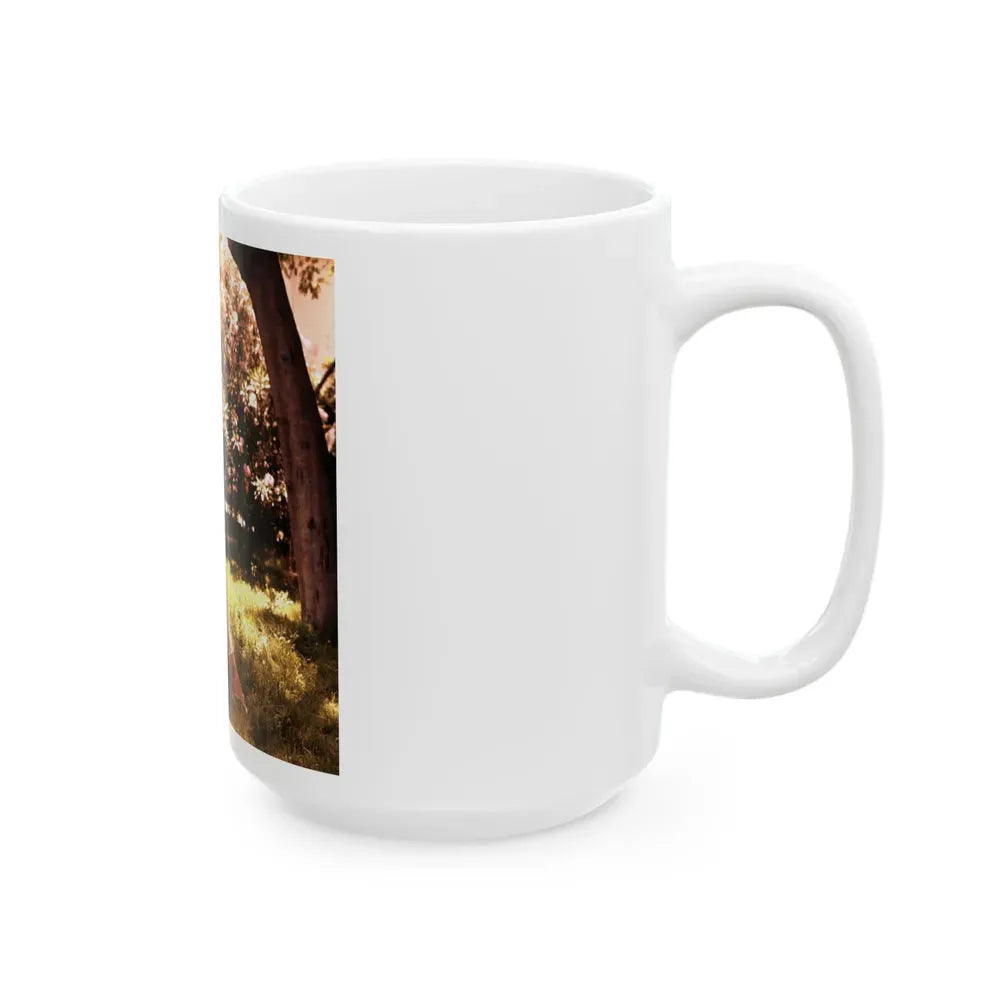 Joan Collins #01 (Vintage Female Icon) White Coffee Mug - Go Mug Yourself