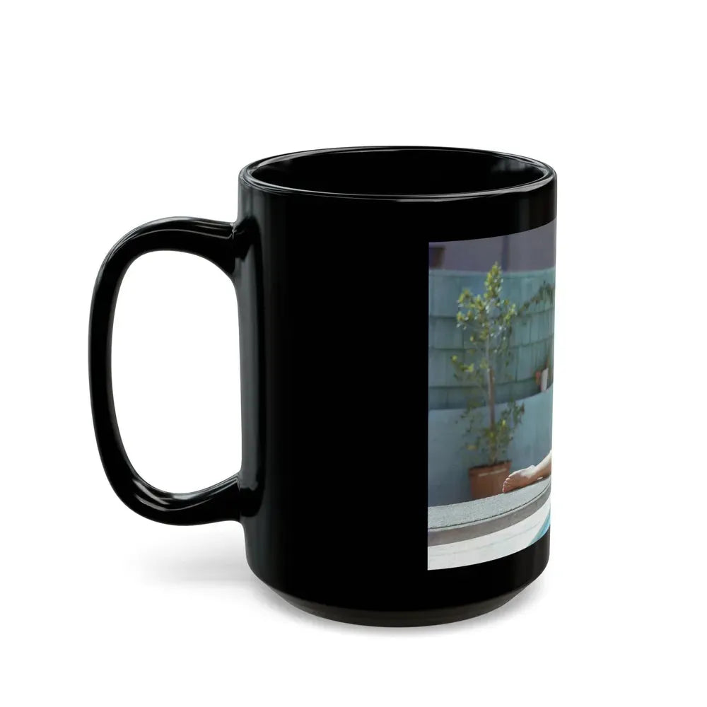 Joan Collins #02 (Vintage Female Icon) Black Coffee Mug - Go Mug Yourself