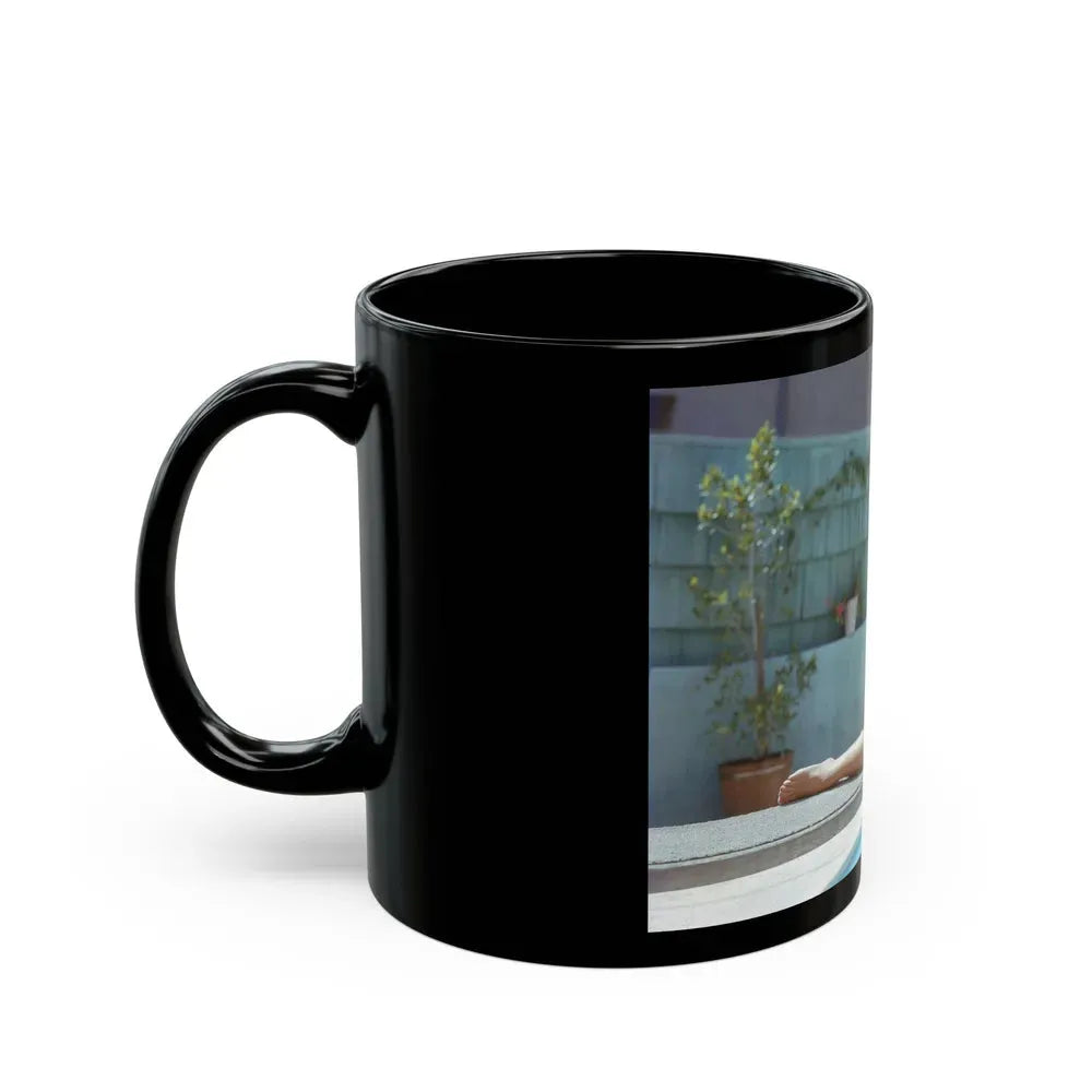 Joan Collins #02 (Vintage Female Icon) Black Coffee Mug - Go Mug Yourself