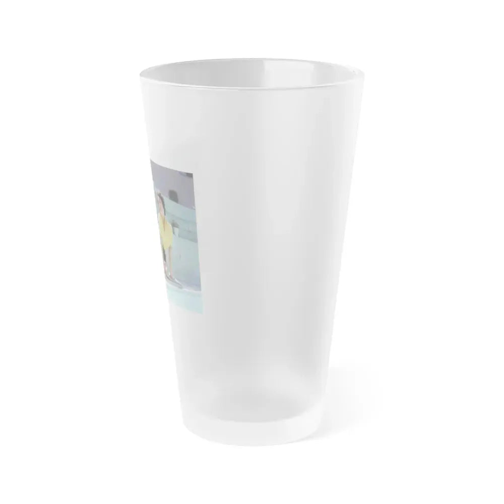 Joan Collins #02 (Vintage Female Icon) Frosted Pint Glass 16oz - Go Mug Yourself