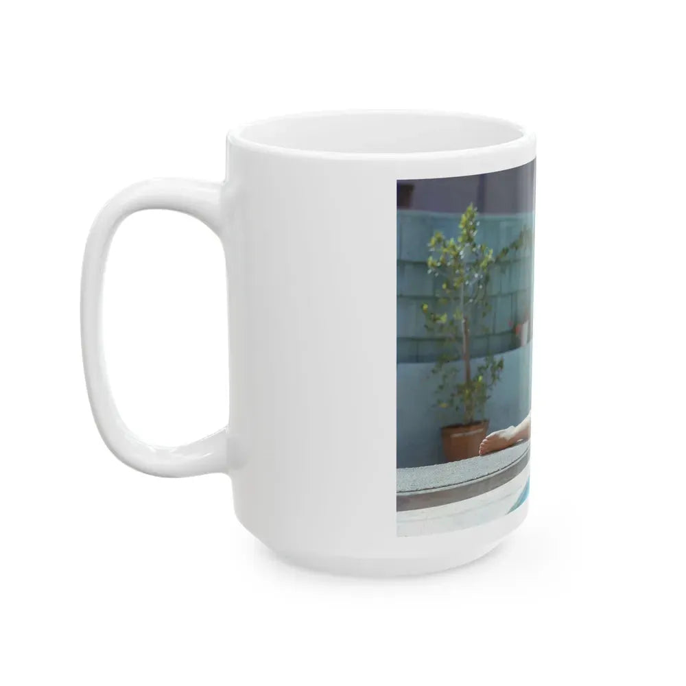 Joan Collins #02 (Vintage Female Icon) White Coffee Mug - Go Mug Yourself