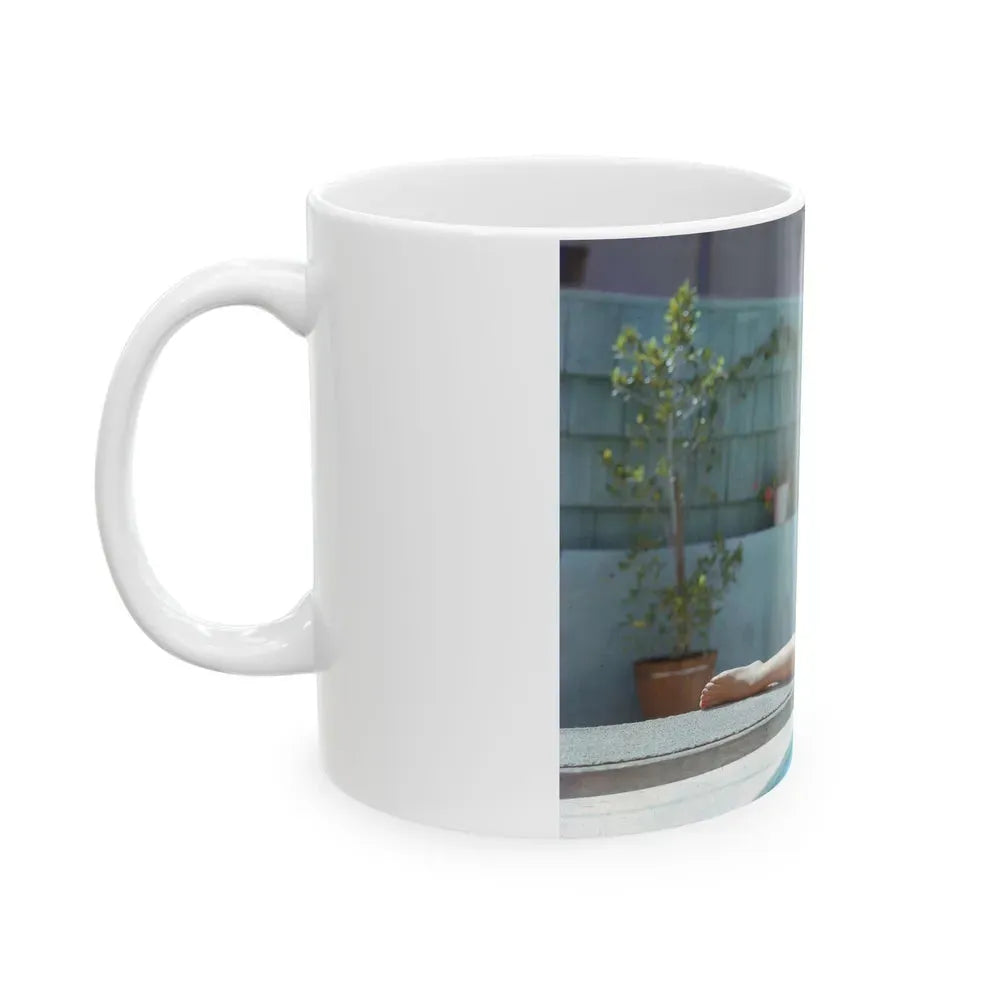 Joan Collins #02 (Vintage Female Icon) White Coffee Mug - Go Mug Yourself