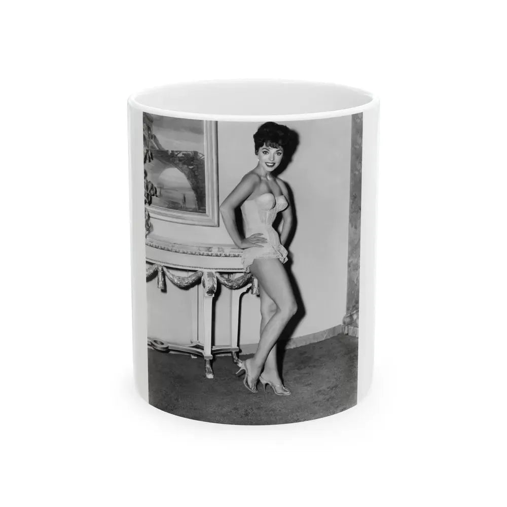 Joan Collins #07 (Vintage Female Icon) White Coffee Mug 11oz - Go Mug Yourself