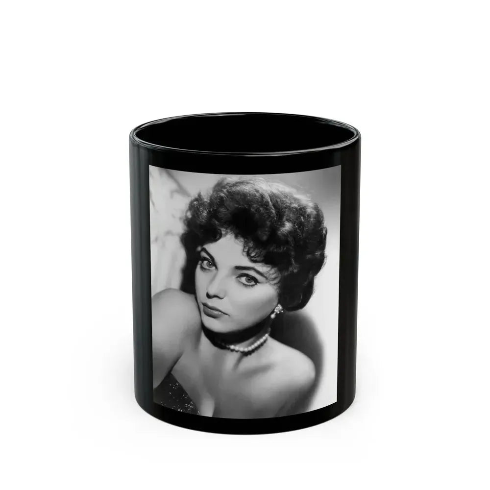 Joan Collins #103 (Vintage Female Icon) Black Coffee Mug 11oz - Go Mug Yourself