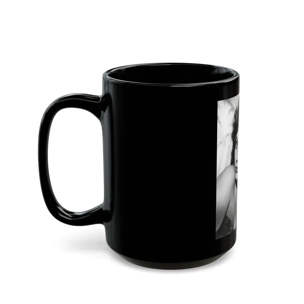 Joan Collins #103 (Vintage Female Icon) Black Coffee Mug - Go Mug Yourself