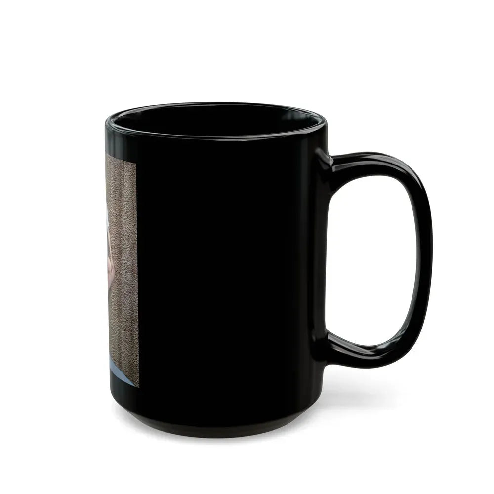 Joan Collins #11 (Vintage Female Icon) Black Coffee Mug - Go Mug Yourself
