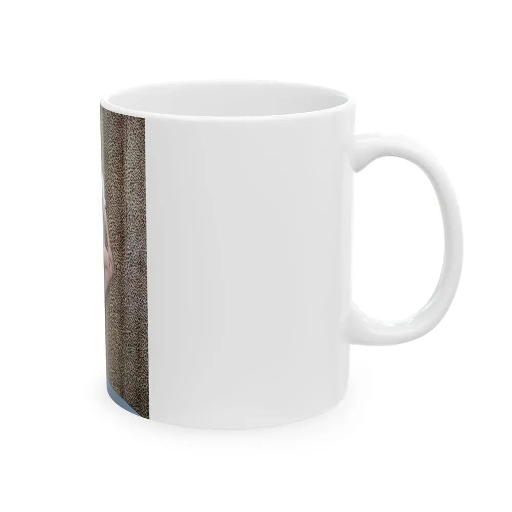 Joan Collins #11 (Vintage Female Icon) White Coffee Mug - Go Mug Yourself