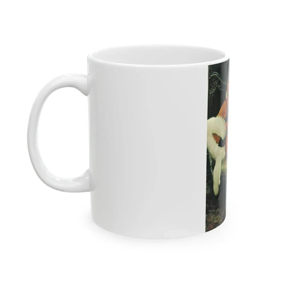 Joan Collins #13 (Vintage Female Icon) White Coffee Mug - Go Mug Yourself