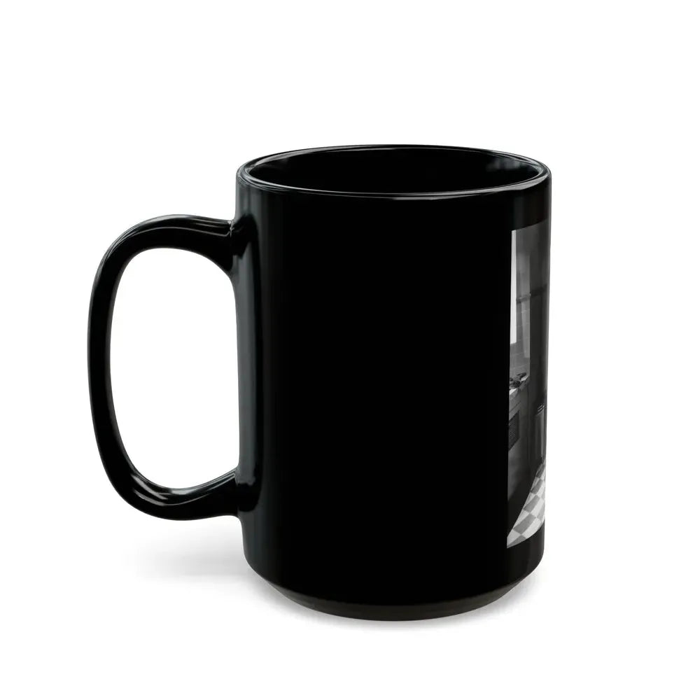 Joan Collins #16 (Vintage Female Icon) Black Coffee Mug - Go Mug Yourself