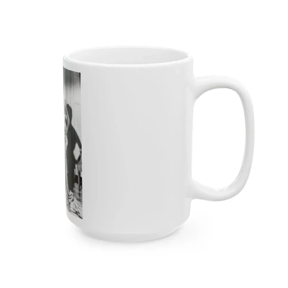 Joan Collins #16 (Vintage Female Icon) White Coffee Mug - Go Mug Yourself