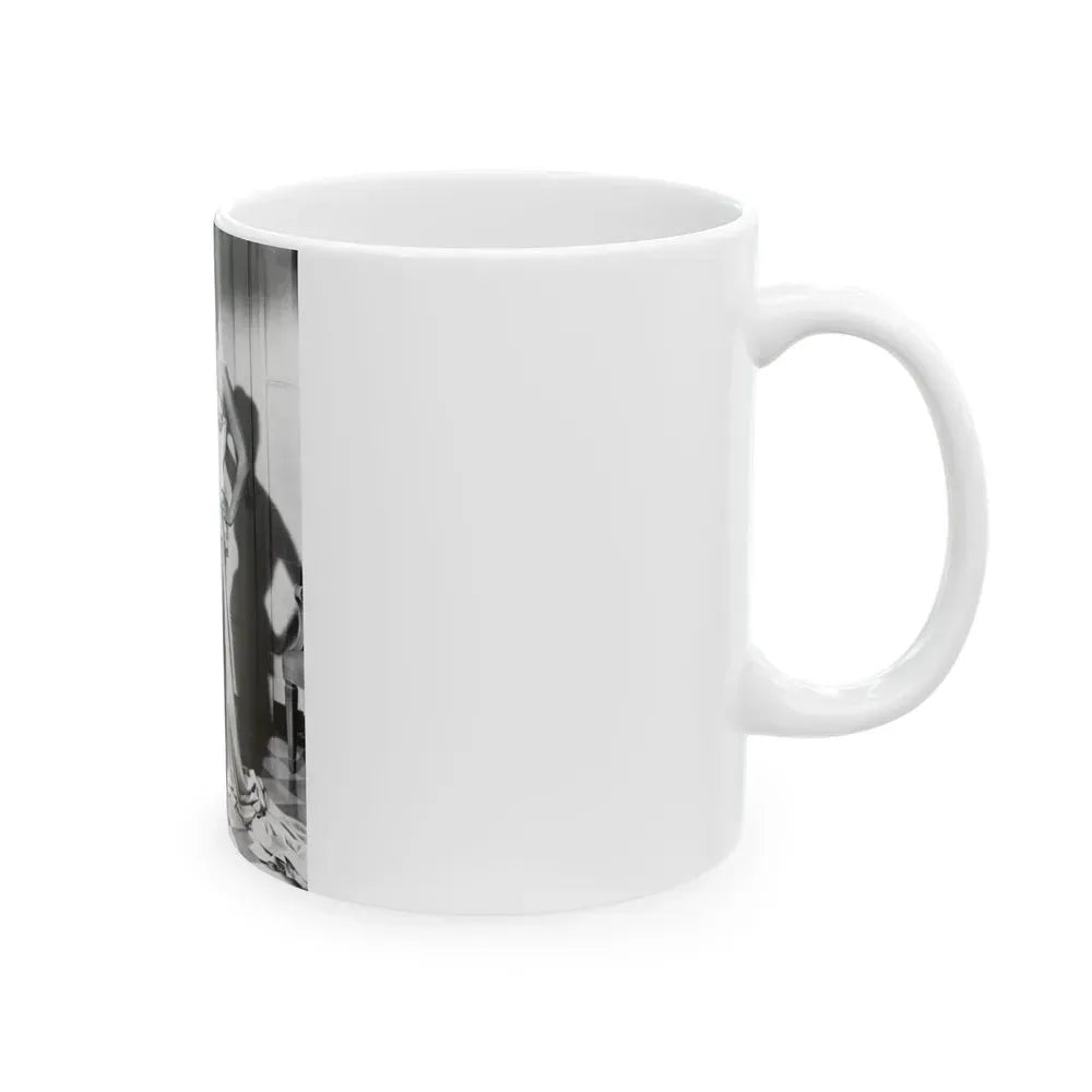 Joan Collins #16 (Vintage Female Icon) White Coffee Mug - Go Mug Yourself