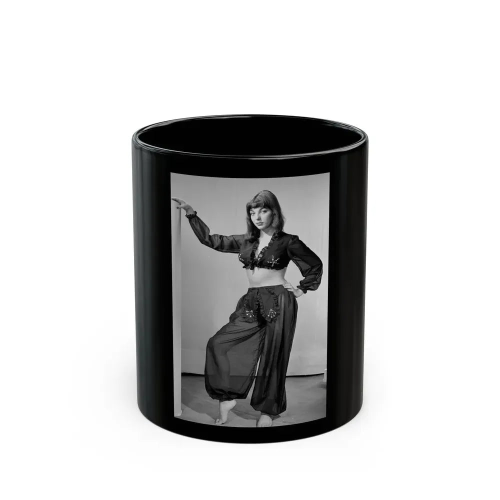 Joan Collins #18 (Vintage Female Icon) Black Coffee Mug 11oz - Go Mug Yourself
