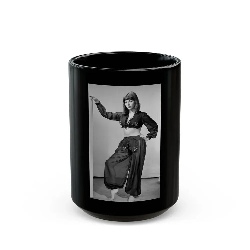 Joan Collins #18 (Vintage Female Icon) Black Coffee Mug 15oz - Go Mug Yourself