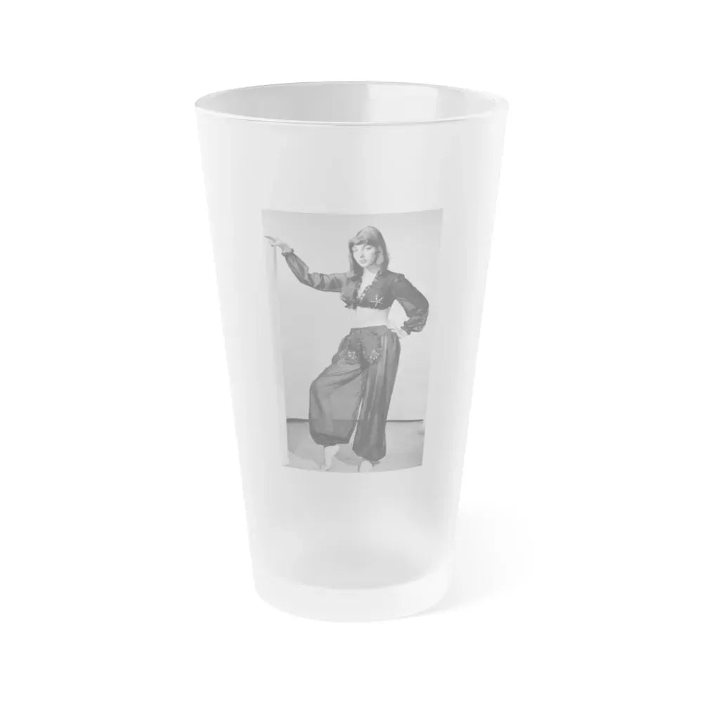 Joan Collins #18 (Vintage Female Icon) Frosted Pint Glass 16oz 16oz Frosted - Go Mug Yourself