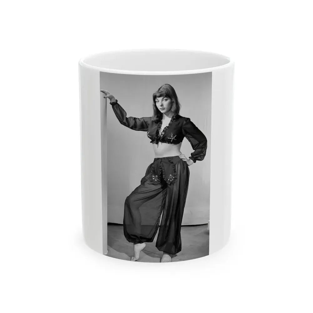 Joan Collins #18 (Vintage Female Icon) White Coffee Mug 11oz - Go Mug Yourself