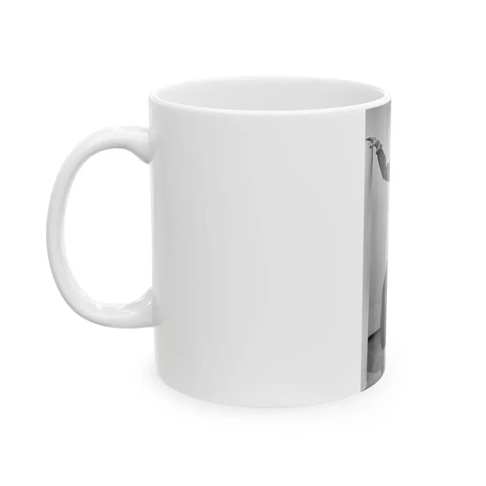 Joan Collins #18 (Vintage Female Icon) White Coffee Mug - Go Mug Yourself