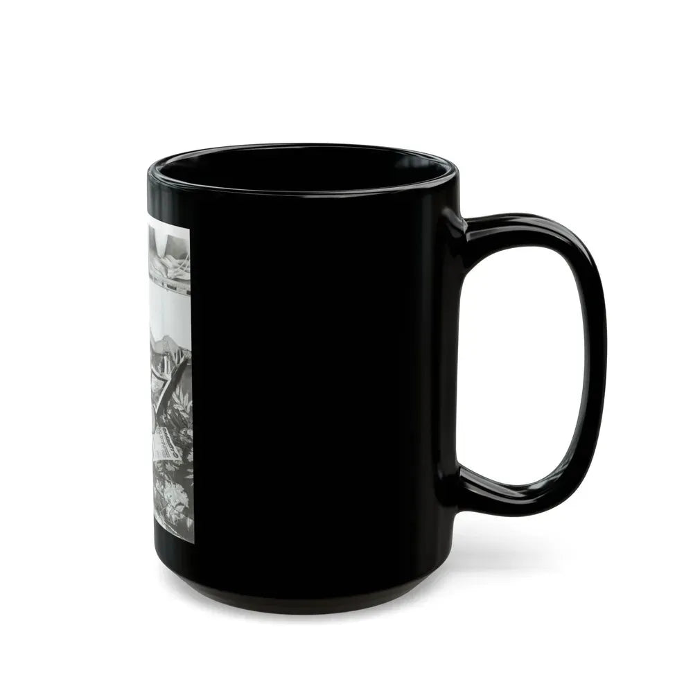 Joan Collins #20 (Vintage Female Icon) Black Coffee Mug - Go Mug Yourself