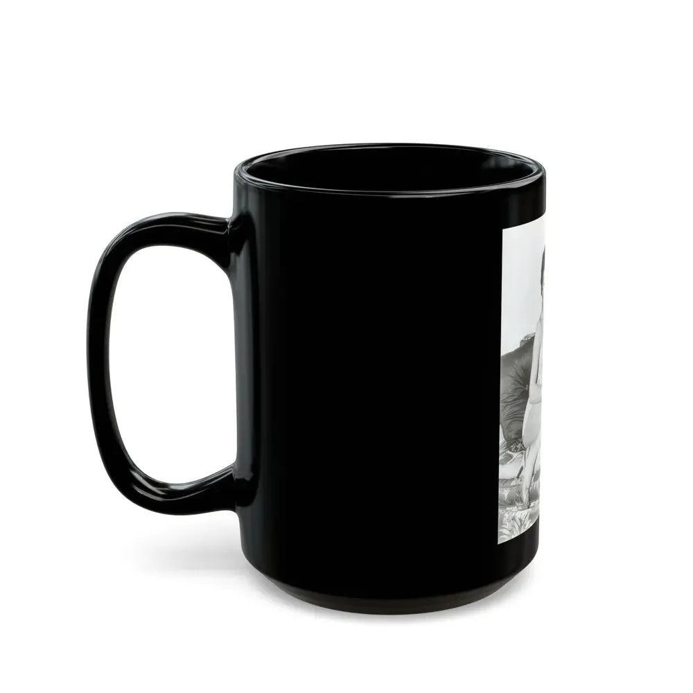 Joan Collins #20 (Vintage Female Icon) Black Coffee Mug - Go Mug Yourself