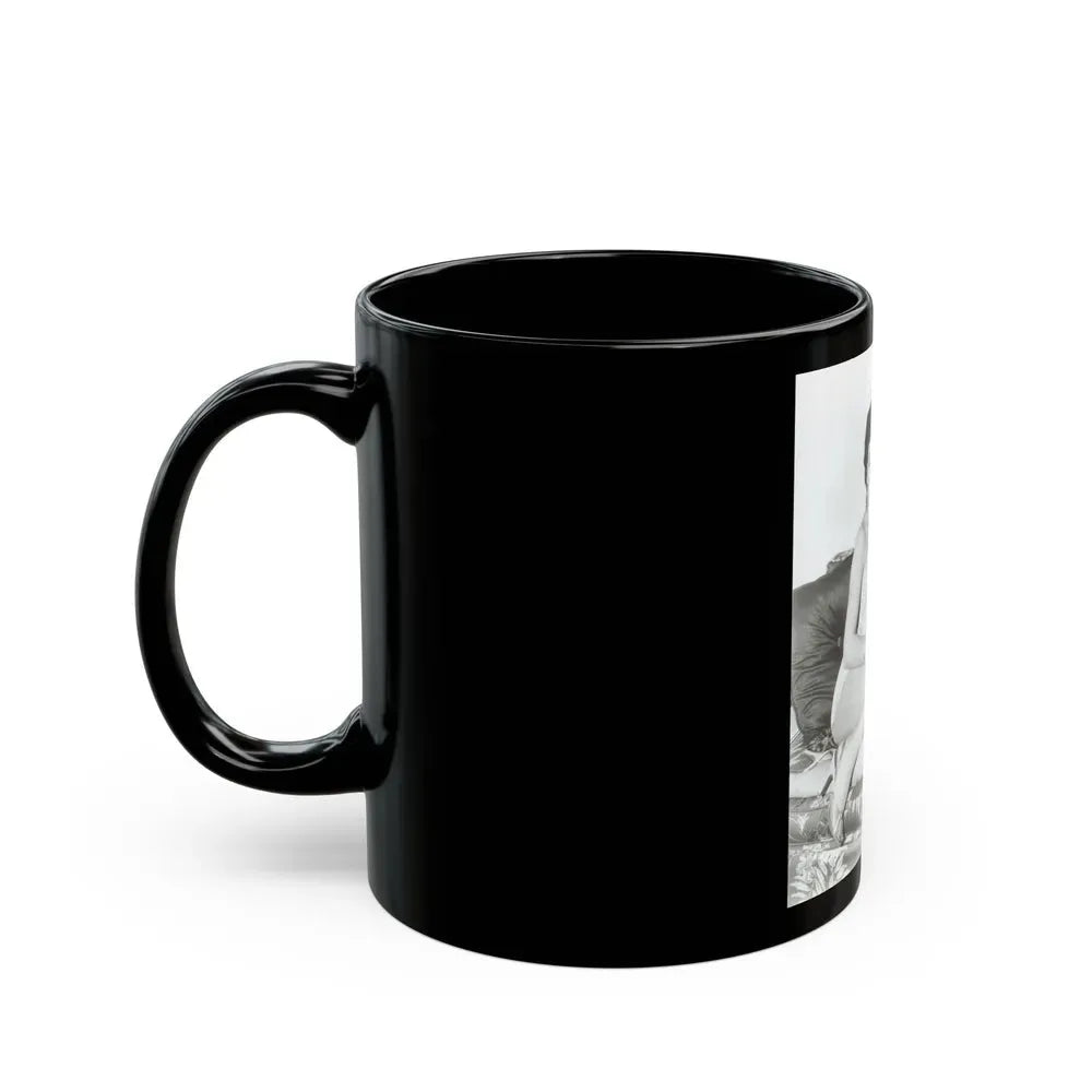 Joan Collins #20 (Vintage Female Icon) Black Coffee Mug - Go Mug Yourself
