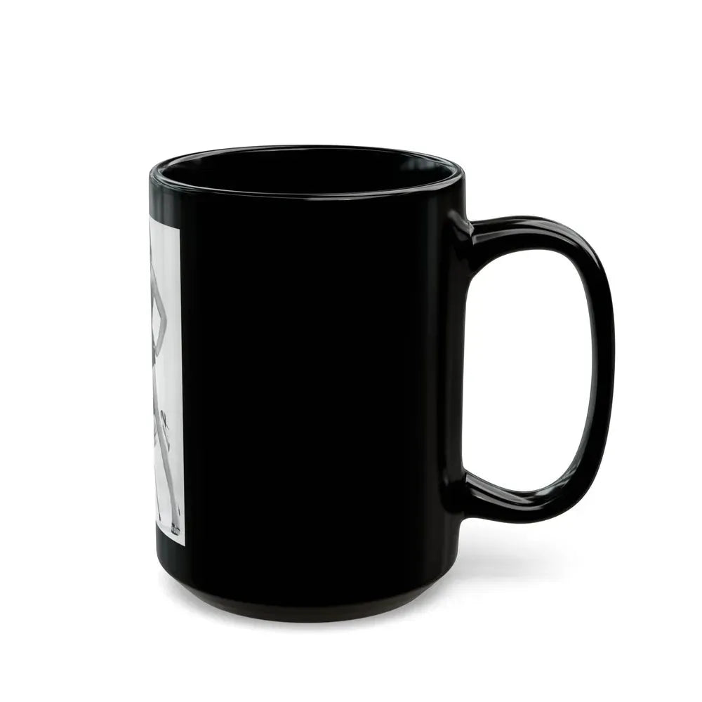 Joan Collins #21 (Vintage Female Icon) Black Coffee Mug - Go Mug Yourself