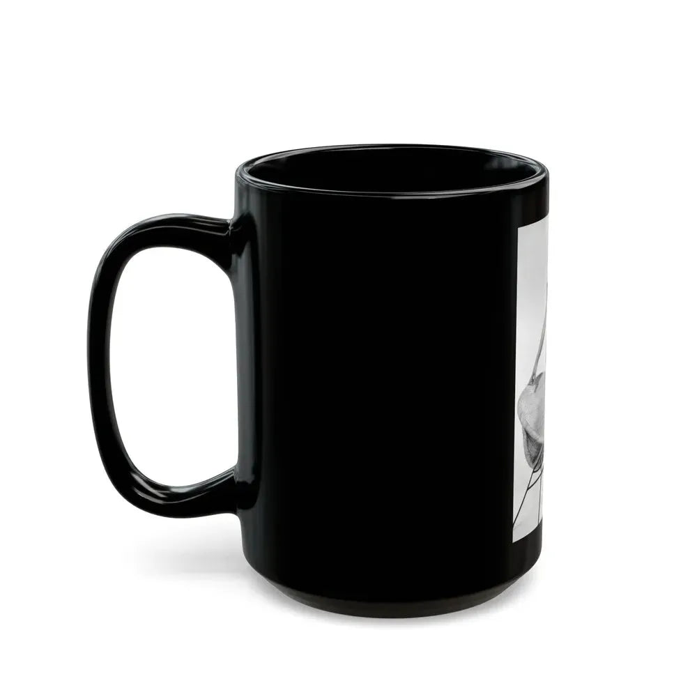 Joan Collins #21 (Vintage Female Icon) Black Coffee Mug - Go Mug Yourself