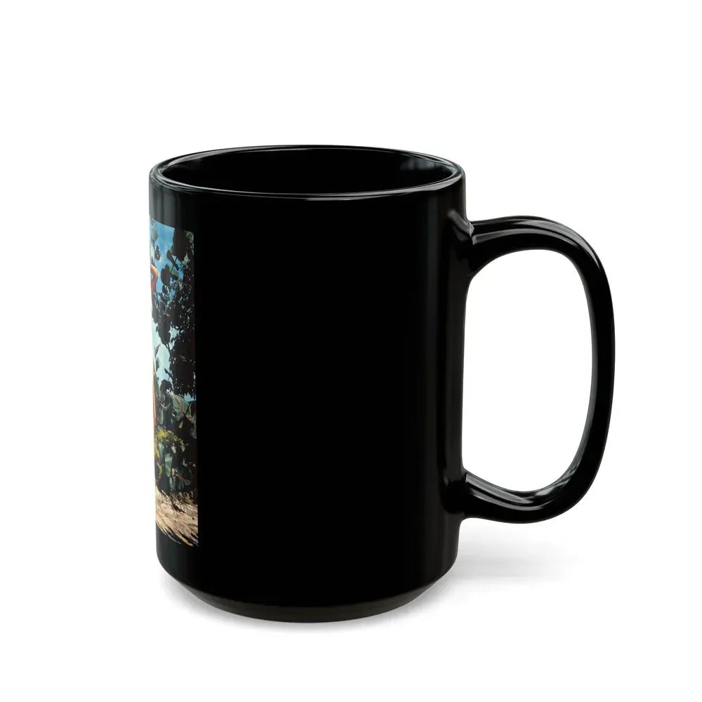 Joan Collins #22 (Vintage Female Icon) Black Coffee Mug - Go Mug Yourself