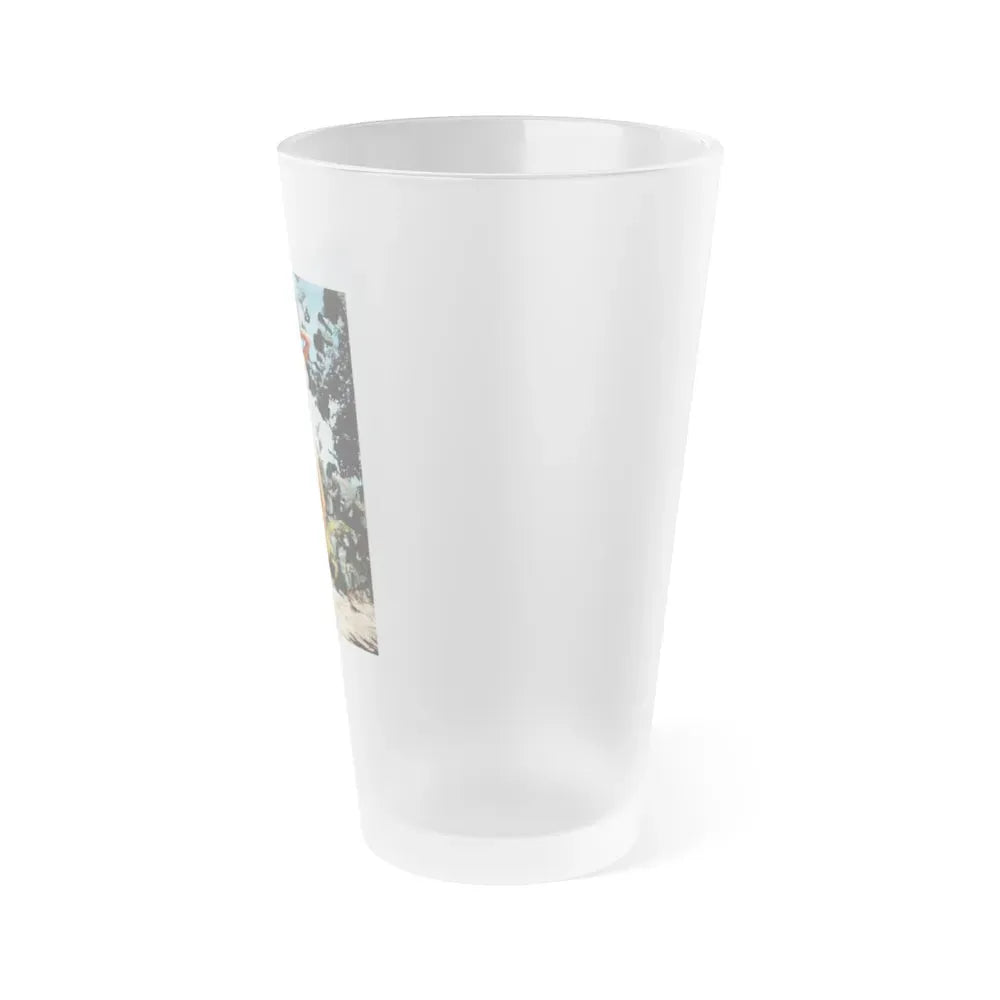 Joan Collins #22 (Vintage Female Icon) Frosted Pint Glass 16oz - Go Mug Yourself