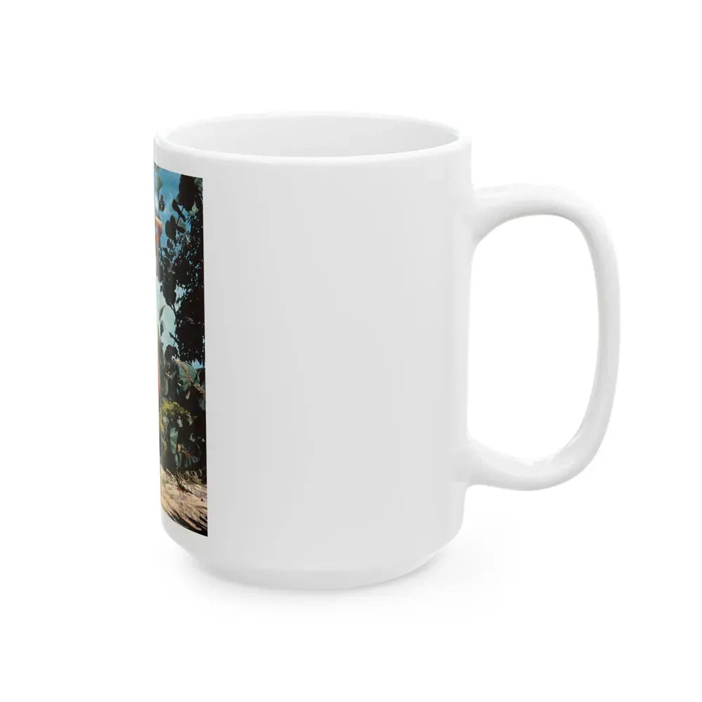 Joan Collins #22 (Vintage Female Icon) White Coffee Mug - Go Mug Yourself